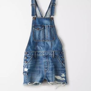 American Eagle Tomgirl Short Overalls